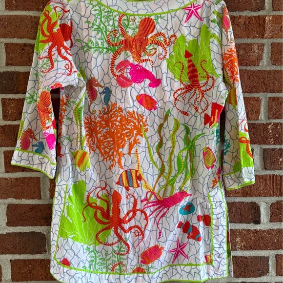 Gretchen Scott Sea Life Tunic Top – Size S - Picture 6 of 6